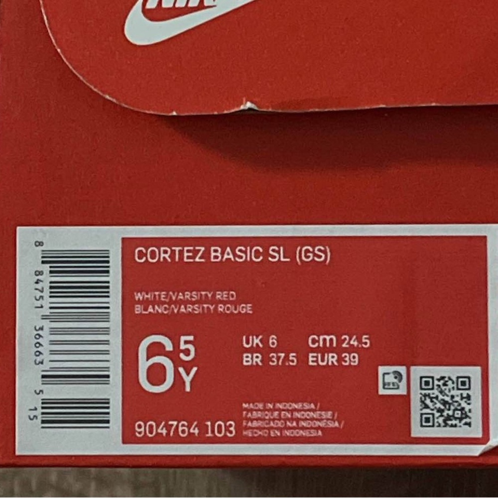 Nike Cortez Basic SL (GS) Red Box